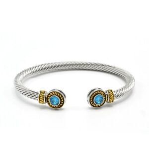 DENKAYS DELTA GIRL CABLE TWIST BRACELET